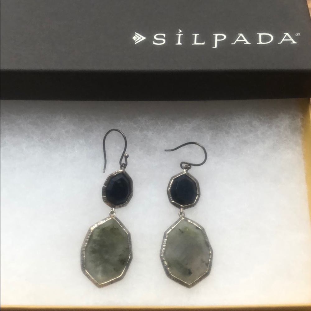 Silpada Lapis and Labradorite Earrings